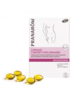 Capsules Confort voies urinaires Bio Aromafemina de Pranarom