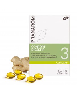 Confort digestif Oléocaps+ 3 Bio de Pranarom