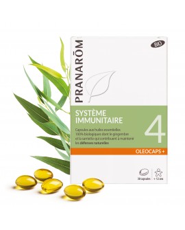 Système immunitaire Oléocaps+ 4 bio de Pranarom
