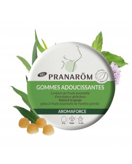 Gommes adoucissantes - Menthe/Eucalyptus Bio Aromaforce de Pranarom