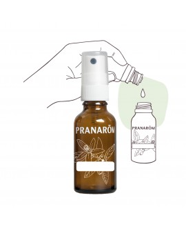 Flacon verre 30ml avec pompe spray (Vide) de Pranarom