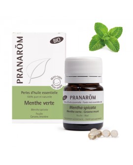 Menthe verte Bio (Menthe Nana), Perles d' huile essentielle de Pranarom