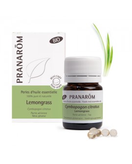 Lemongrass Bio, Perles d'huile essentielle de Pranarom