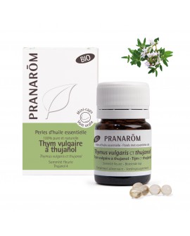 Thym vulgaire CT thujanol Bio, Perles d'huile essentielle de Pranarom