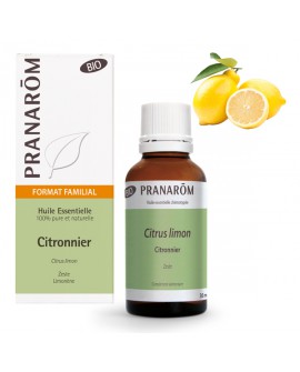 Citron zeste BIO 30 ml  Huile Essentielle de Pranarom
