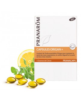 Capsules Origan + BIO (Résistance de l'individu) de Pranarom