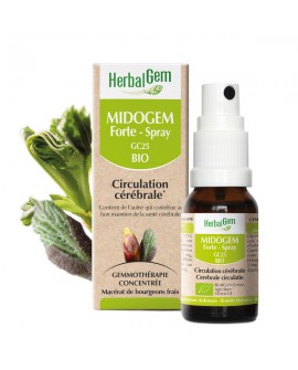 MIDOGEM FORTE Spray - Complexe circulation cérébrale BIO de HERBALGEM