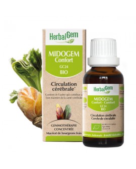 MIDOGEM CONFORT - Complexe circulation cérébrale BIO de HERBALGEM