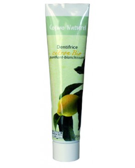 DENTIFRICE BIO CITRON, Blanchissant, Purifiant Gravier