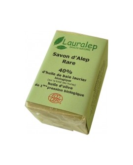 Savon d'alep Rare BIO 40 % de laurier par Lauralep 150gr
